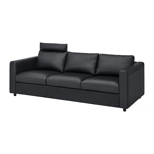 VIMLE - 3-seat sofa, with headrest/Grann/Bomstad black | IKEA Taiwan Online - PE773912_S4