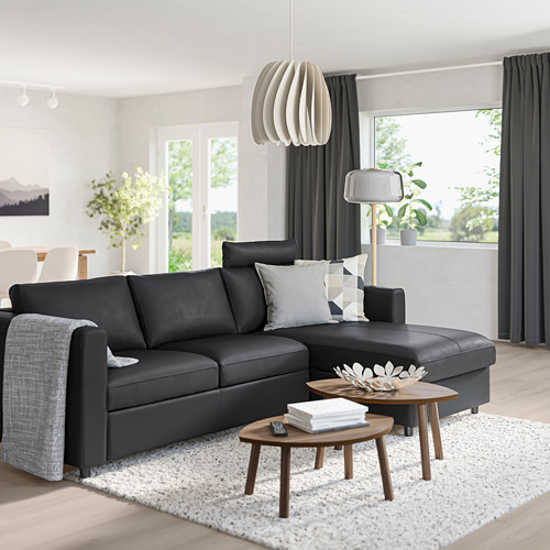 VIMLE - 三人座沙發, 含躺椅 附頭靠墊/Grann/Bomstad 黑色 | IKEA 線上購物 - PE773932_S4