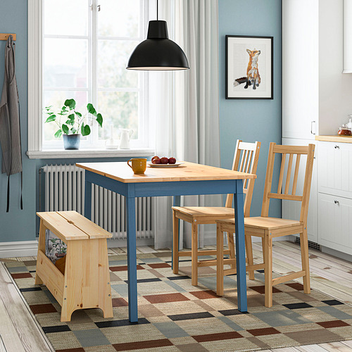 PINNTORP/PERJOHAN table with 2 chairs and bench