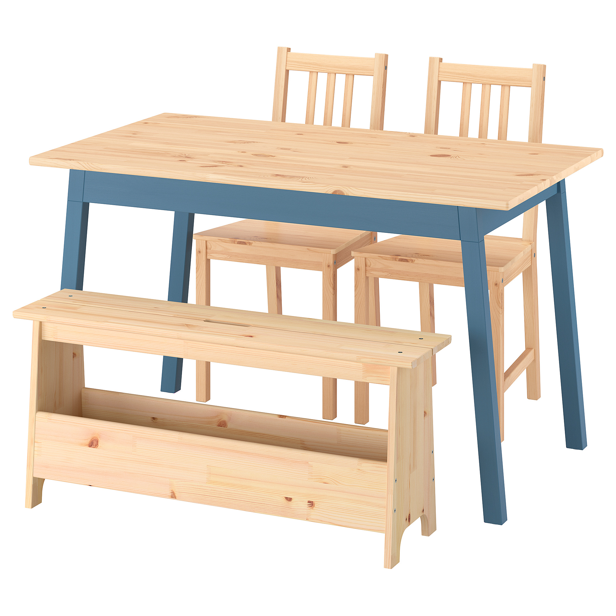 PINNTORP/PERJOHAN table with 2 chairs and bench