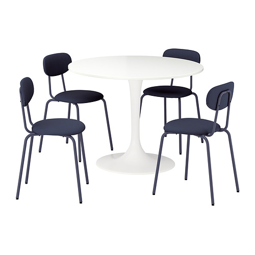 DOCKSTA/SANDSBERG 餐桌附4張餐椅