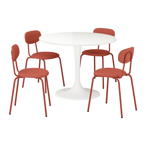 DOCKSTA/SANDSBERG 餐桌附4張餐椅