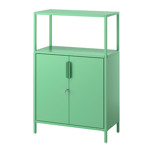 TROTTEN - 附門收納櫃，淺綠色，70x35x110 公分 | IKEA 線上購物 - E1012234_S4