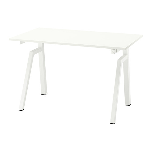 TROTTEN - 升降式工作桌，電動/白色，120x70 公分 | IKEA 線上購物 - E1012260_S4