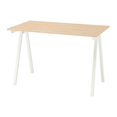 TROTTEN - desk, ash effect/white, 120x70 cm | IKEA Taiwan Online - E1012268_S4