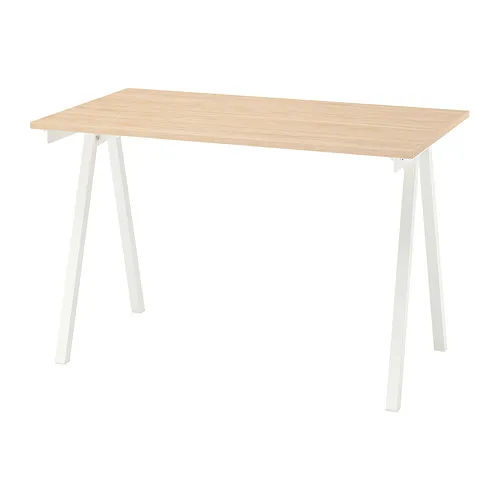 TROTTEN - 書桌/工作桌，梣木紋/白色，120x70 公分 | IKEA 線上購物 - E1012268_S4
