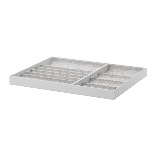 KOMPLEMENT - insert for pull-out tray, light grey, 75x58 cm | IKEA Taiwan Online - PE687944_S4