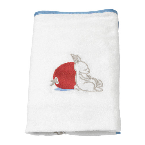 VÄDRA - 嬰兒護墊布套, 兔子/白色 | IKEA 線上購物 - PE731231_S4
