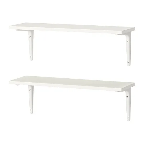 BURHULT/SIBBHULT - 上牆式層架組, 白色/白色, 59x20 公分 | IKEA 線上購物 - PE774044_S4