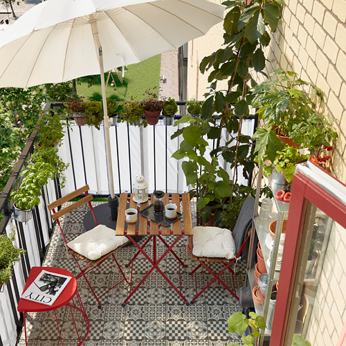TÄRNÖ - 戶外餐桌椅組, 紅色/淺棕色/Kuddarna 米色 | IKEA 線上購物 - PH168428_S4