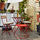 TÄRNÖ - 戶外餐桌椅組, 紅色/淺棕色/Kuddarna 米色 | IKEA 線上購物 - PH168431_S1