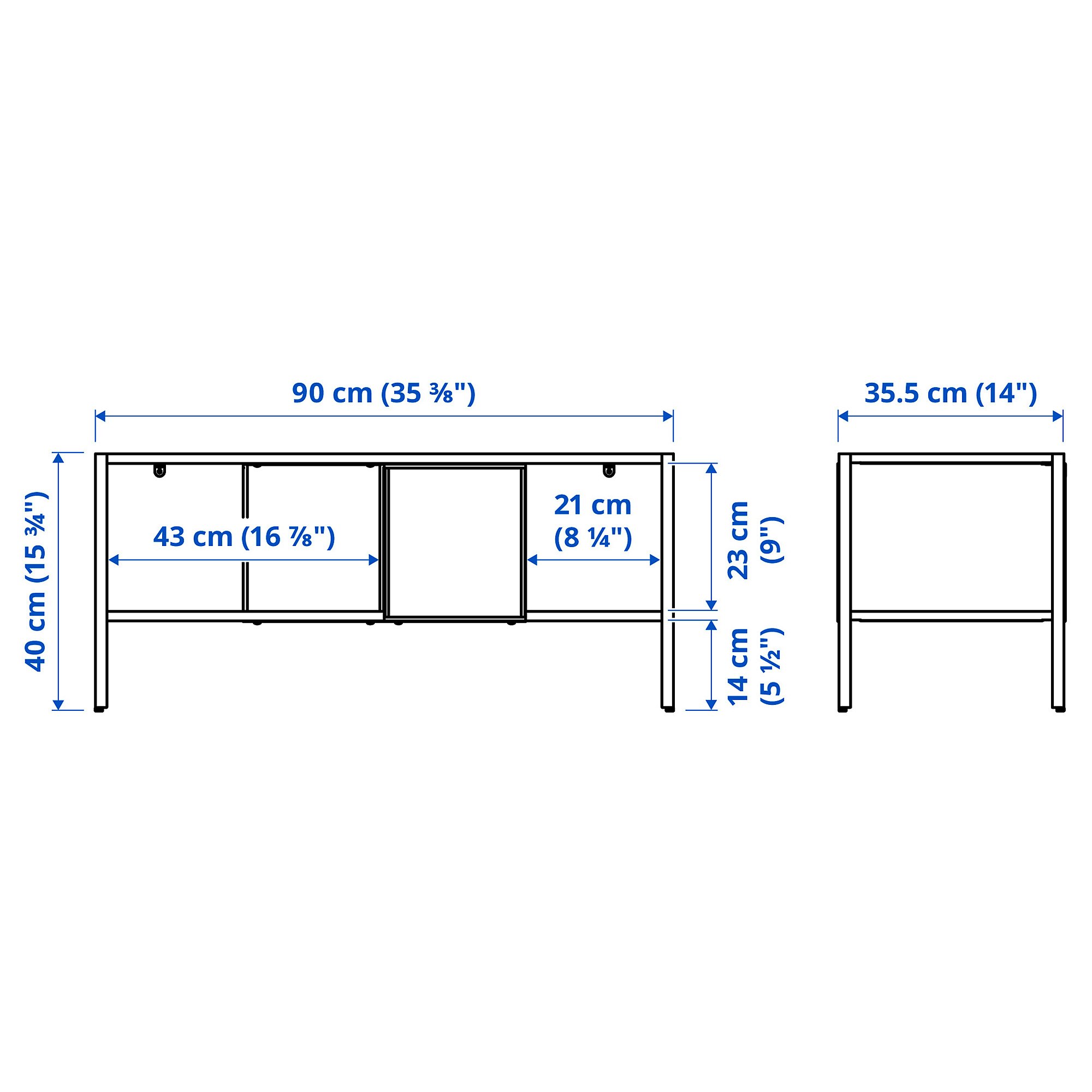 BAGGEBO TV bench