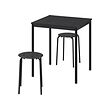 SANDSBERG/MARIUS table and 2 stools