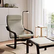 POÄNG 扶手椅附椅凳