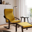 POÄNG armchair and footstool