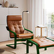 POÄNG armchair and footstool