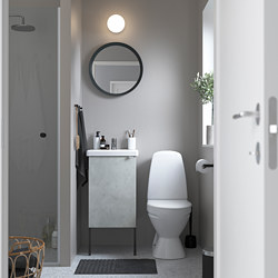 ENHET/TVÄLLEN - wash-basin cabinet with 1 door, concrete effect/white Pilkån tap | IKEA Taiwan Online - PE777055_S3