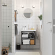 ENHET/TVÄLLEN open wash-stand with 2 shelves