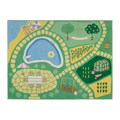 HUSSPARV - 地毯, 綠色, 100x133 公分 | IKEA 線上購物 - PE976144_S4