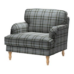 STOCKSUND - cover for armchair, Ljungen medium grey | IKEA Taiwan Online - PE666606_S3