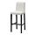 BERGMUND - bar stool with backrest frame, black, 75 cm | IKEA Taiwan Online - PE774141_S1