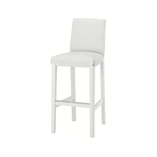 BERGMUND - 吧台椅附靠背框架, 白色, 75 公分 | IKEA 線上購物 - PE774143_S4