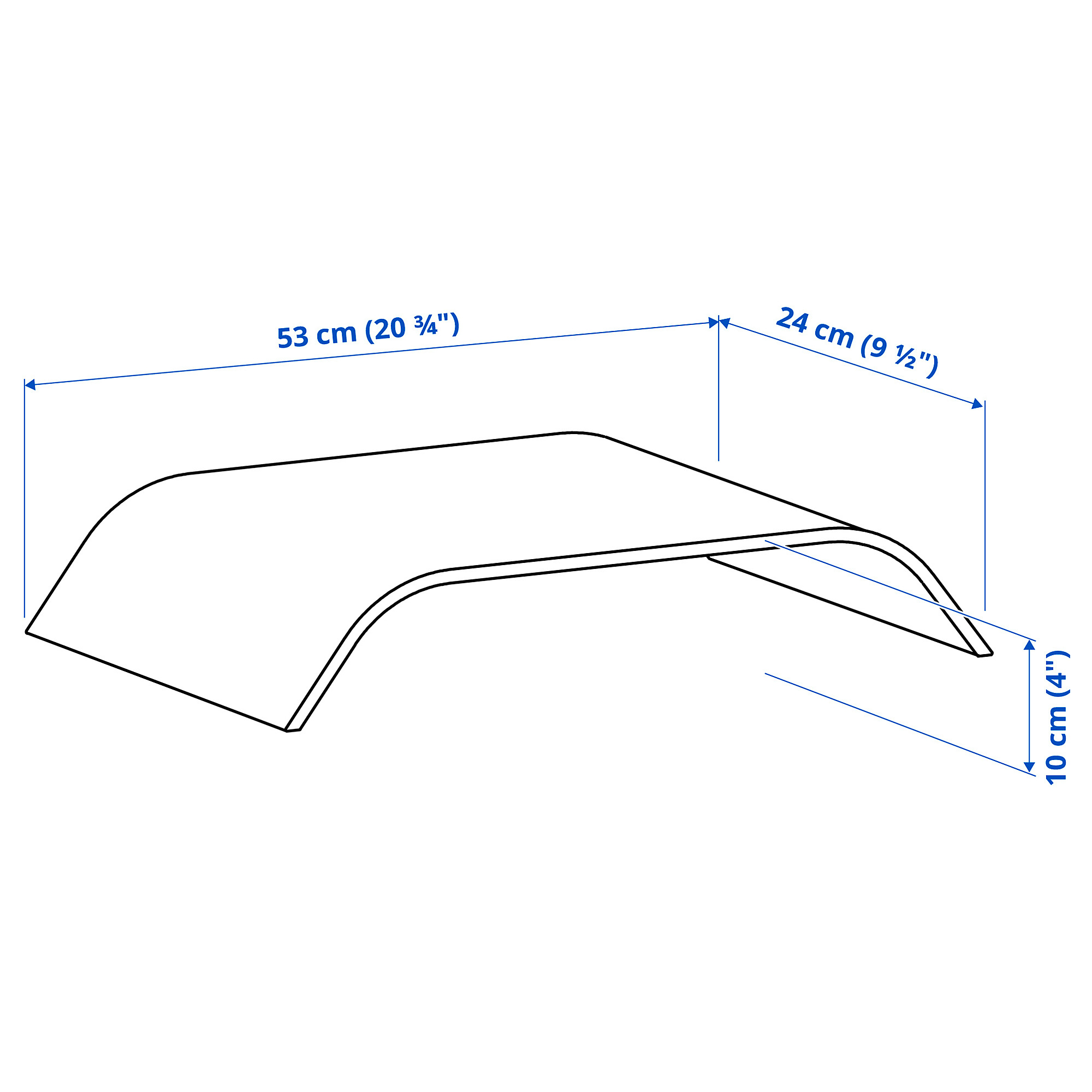 SIGFINN monitor stand, fixed height