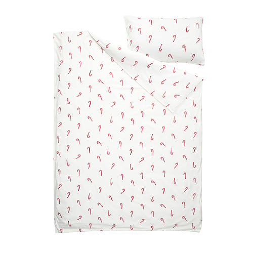 LÖVSÅNGARE duvet cover and pillowcase