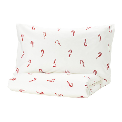 LÖVSÅNGARE duvet cover and pillowcase