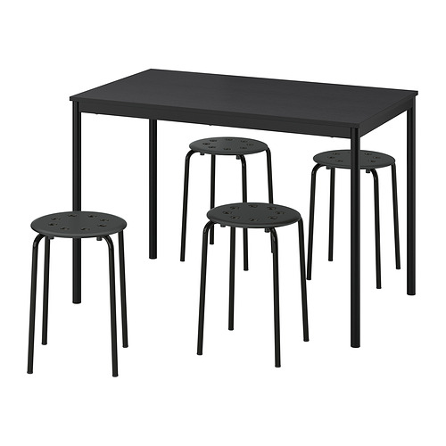 SANDSBERG/MARIUS table and 4 stools