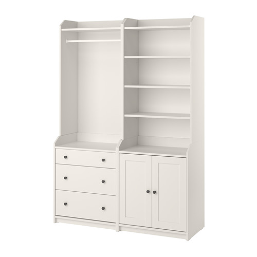 HAUGA - storage combination, white, 139x46x199 cm | IKEA Taiwan Online - PE785995_S4