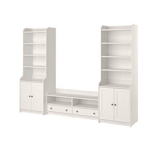 HAUGA - TV/storage combination, white, 277x46x199 cm | IKEA Taiwan Online - PE786009_S4