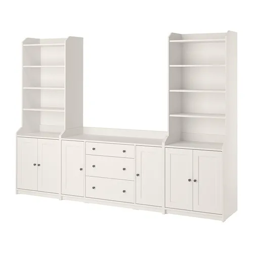 HAUGA - 收納組合, 白色, 279x46x199 公分 | IKEA 線上購物 - PE785980_S4