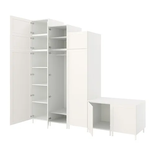 PLATSA - 衣櫃組合/9門, 白色 Sannidal/白色, 300x57x271 公分 | IKEA 線上購物 - PE830960_S4