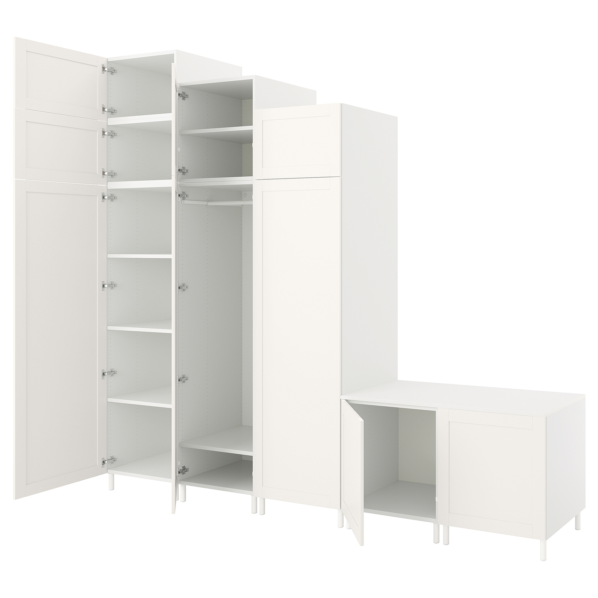 PLATSA wardrobe with 9 doors