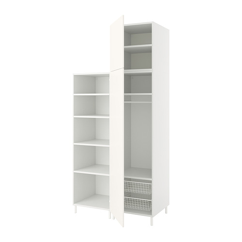 PLATSA - wardrobe with 2 doors, white/Fonnes white | IKEA Taiwan Online - PE830962_S4