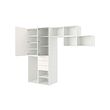 PLATSA wardrobe with 2 doors+3 drawers