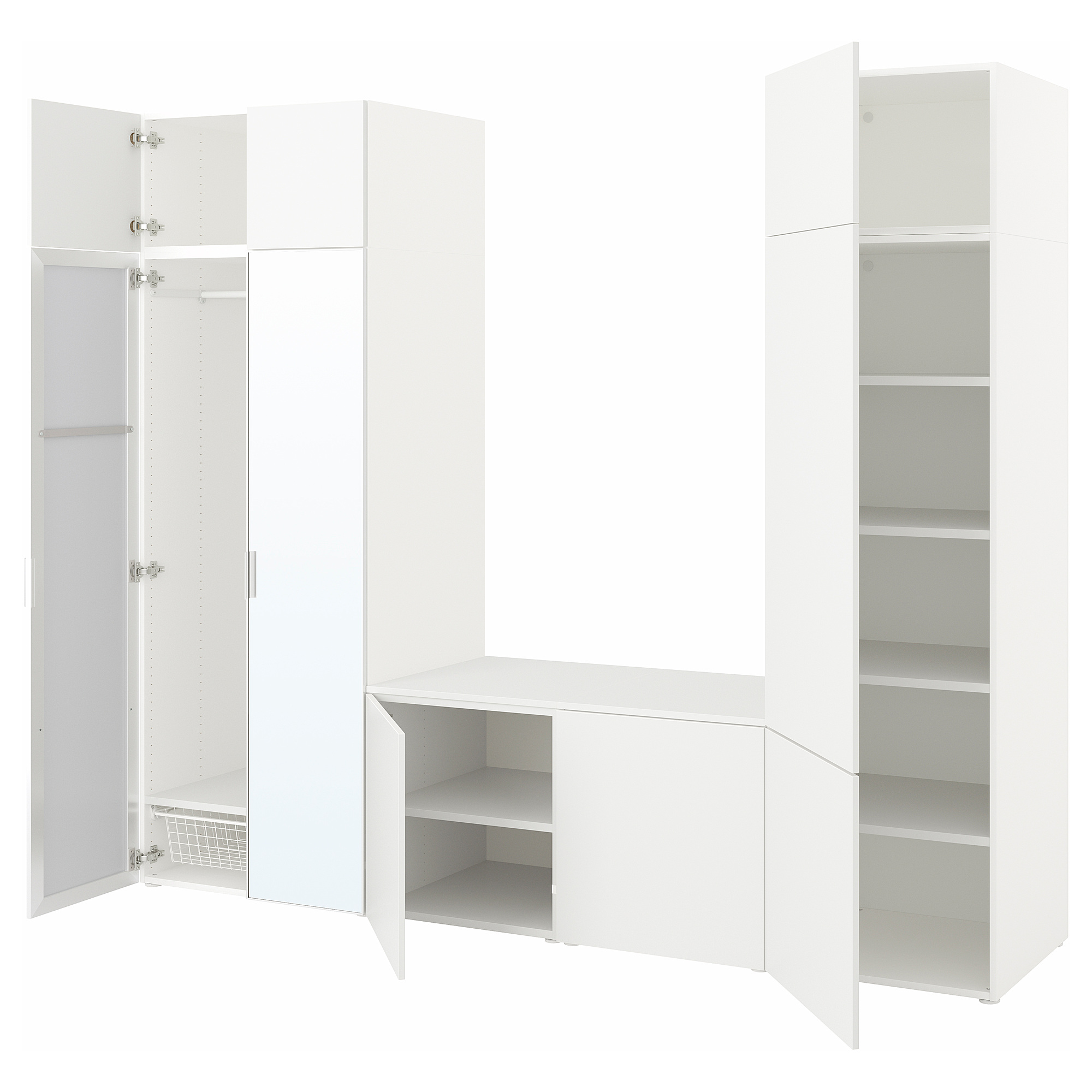 PLATSA wardrobe with 9 doors