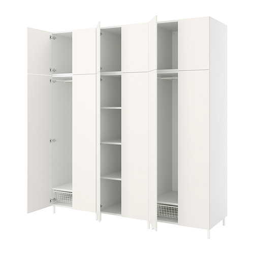 PLATSA - wardrobe with 12 doors, white/Fonnes white | IKEA Taiwan Online - PE830969_S4