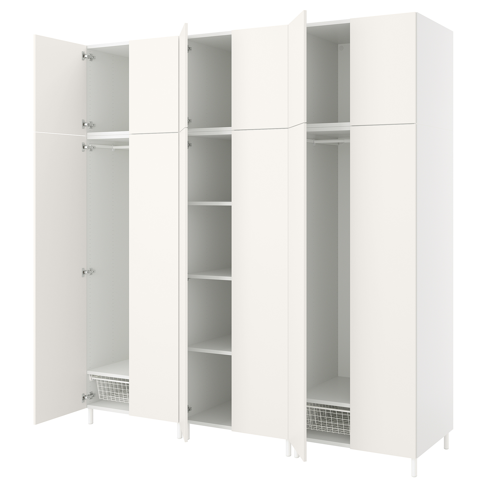 PLATSA wardrobe with 12 doors