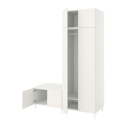 PLATSA - 衣櫃組合/6門, 白色/Fonnes 白色, 160x57x231 公分 | IKEA 線上購物 - PE830970_S4