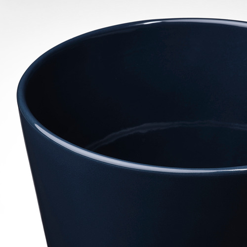 KLOTLÖNN plant pot with saucer