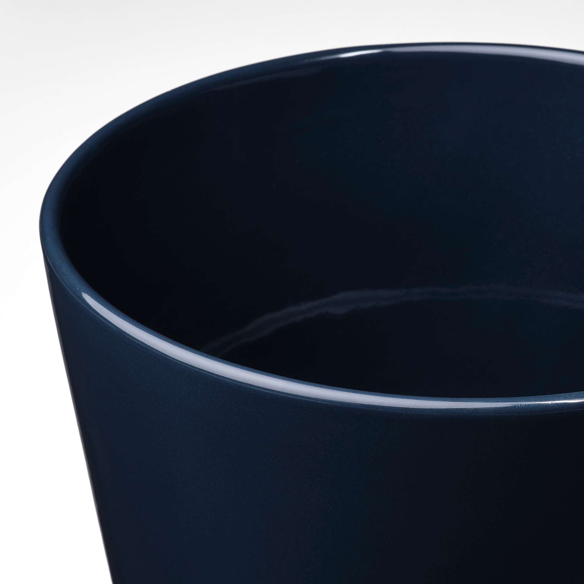 KLOTLÖNN plant pot with saucer