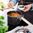 GULDÖRING pot with lid