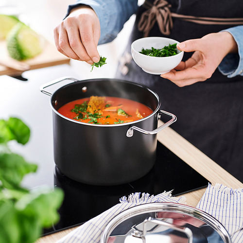 GULDÖRING pot with lid