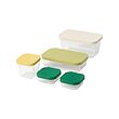 HAVSTOBIS food container with lid, set of 5