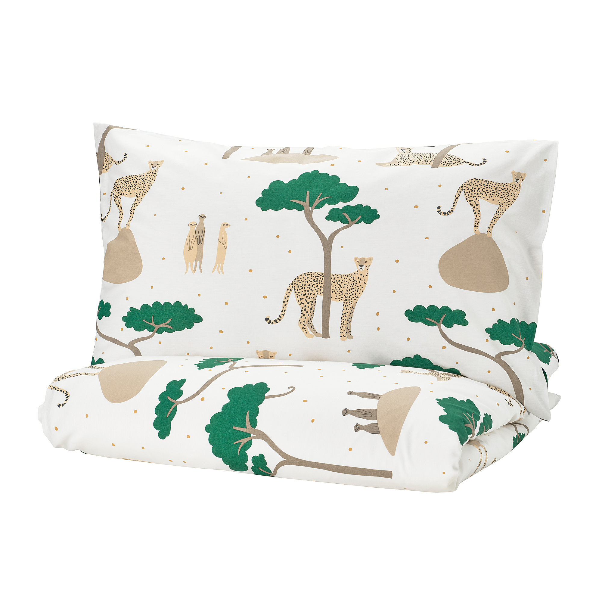 SANDLÖPARE duvet cover and pillowcase