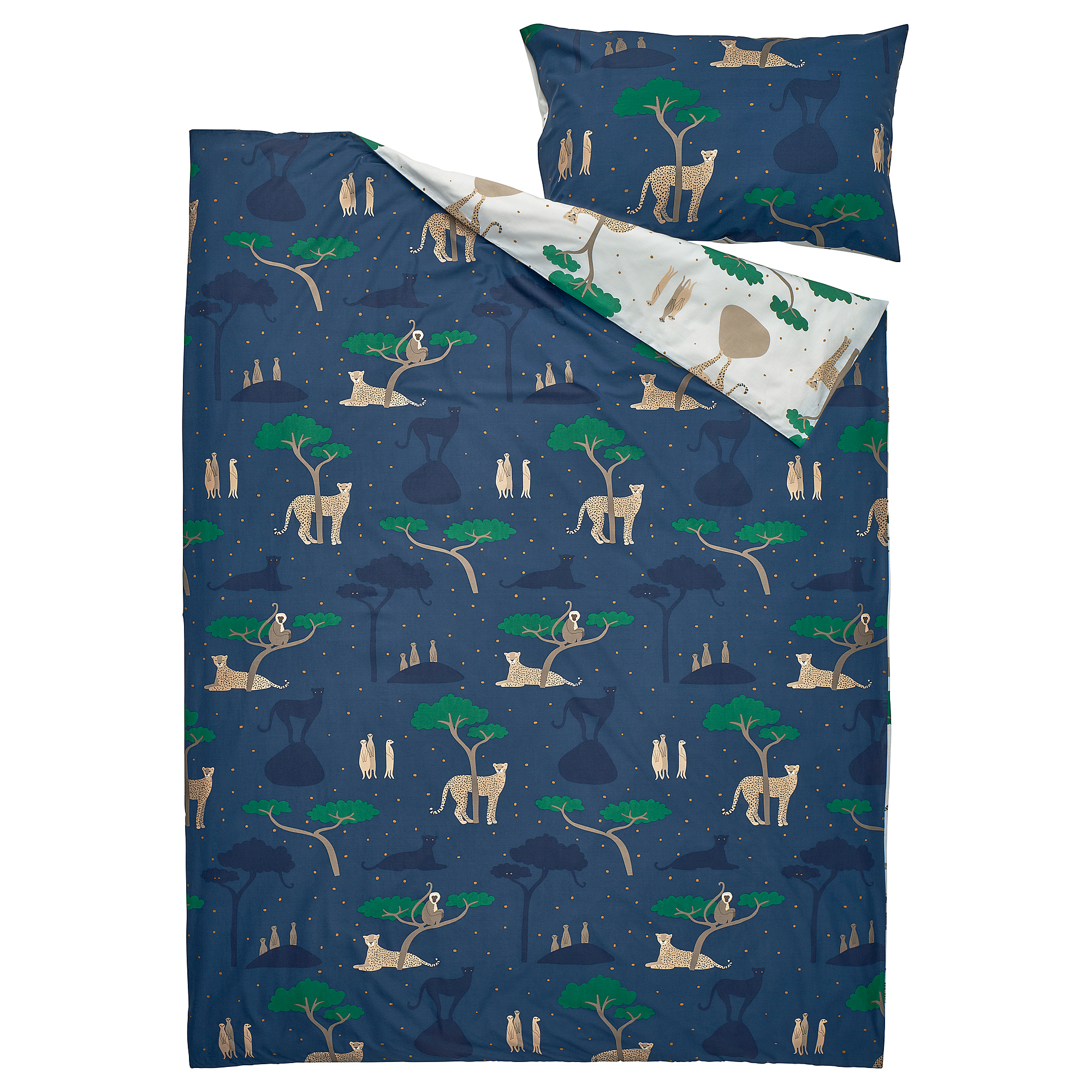 SANDLÖPARE duvet cover and pillowcase