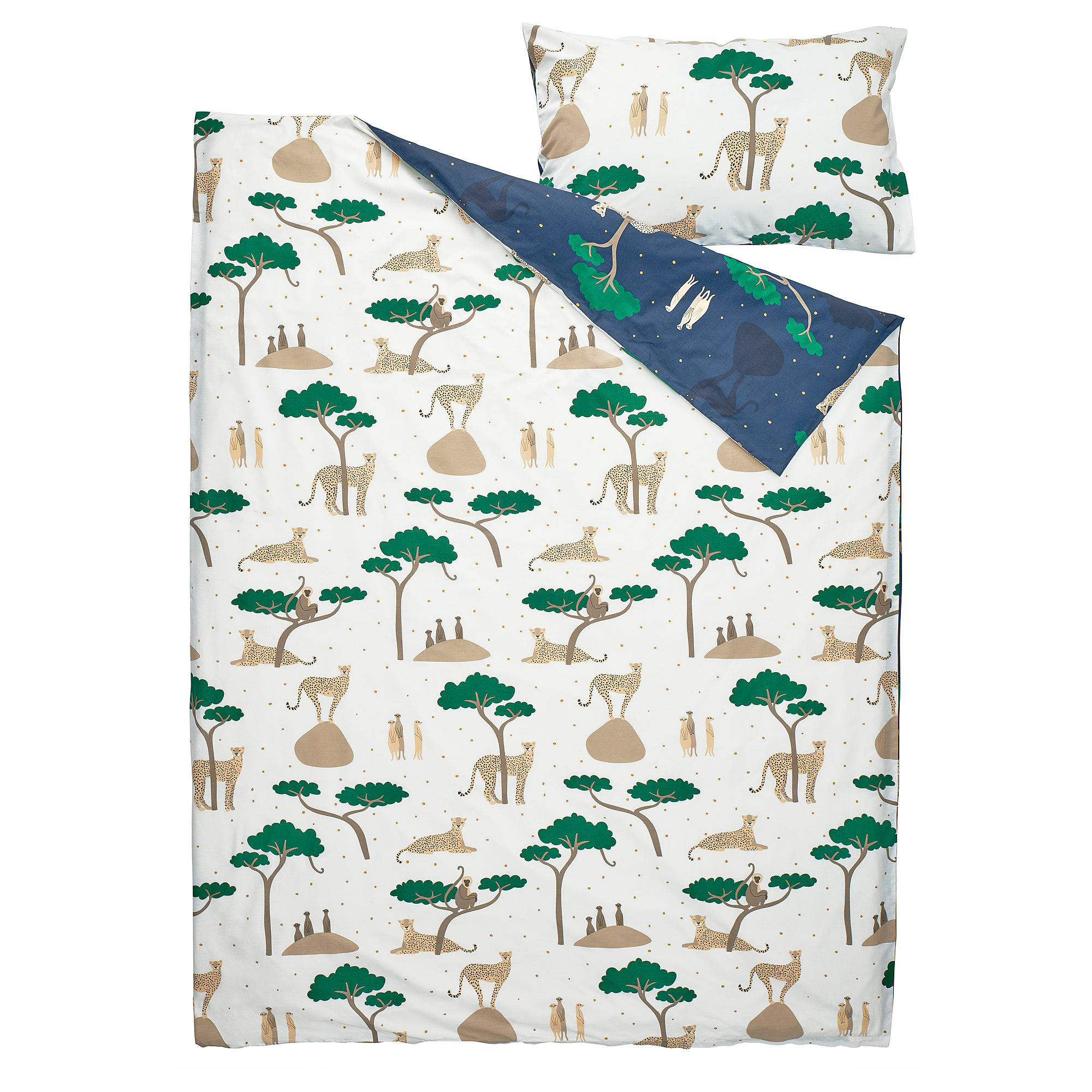 SANDLÖPARE duvet cover and pillowcase