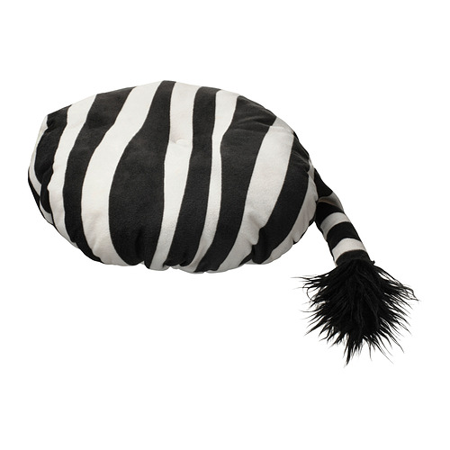 SANDLÖPARE - stool cover, black white/zebra pattern, 38 cm | IKEA Taiwan Online - PE976322_S4